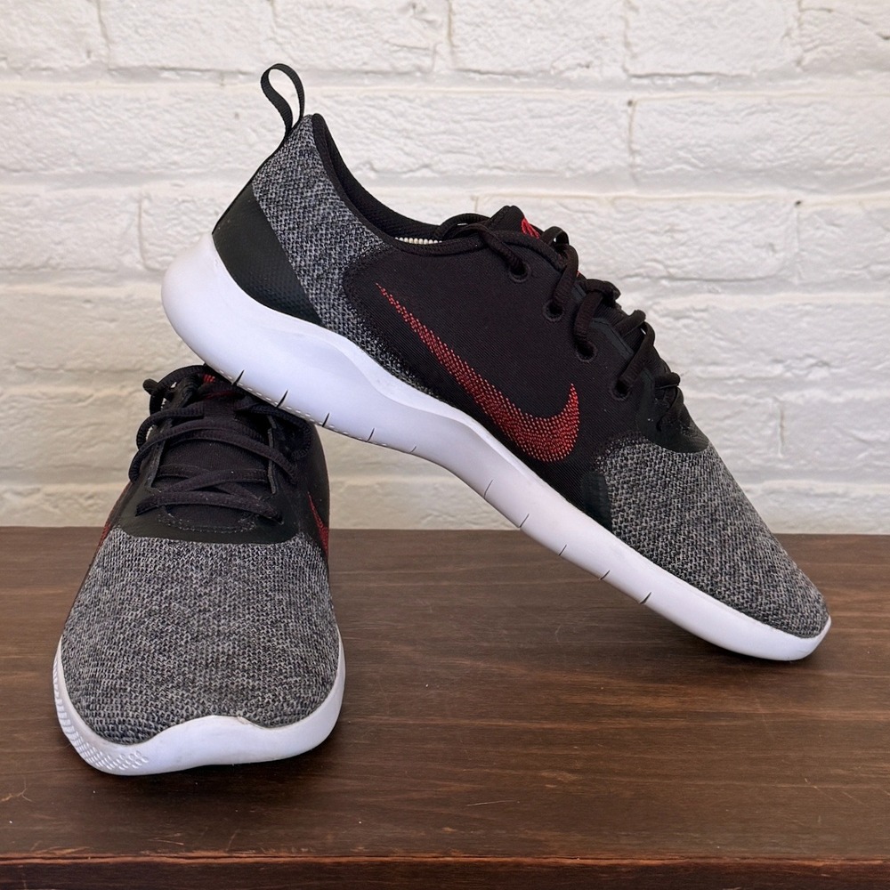 Nike Flex Experience Run | Mens Size 12 | Running Shoes Black Grey Red